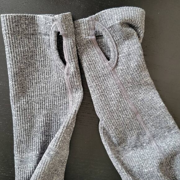 Athleta Half Zip Tracker Running Shirt Long Sleeve Stretch Gray Women XL - Picture 8 of 10